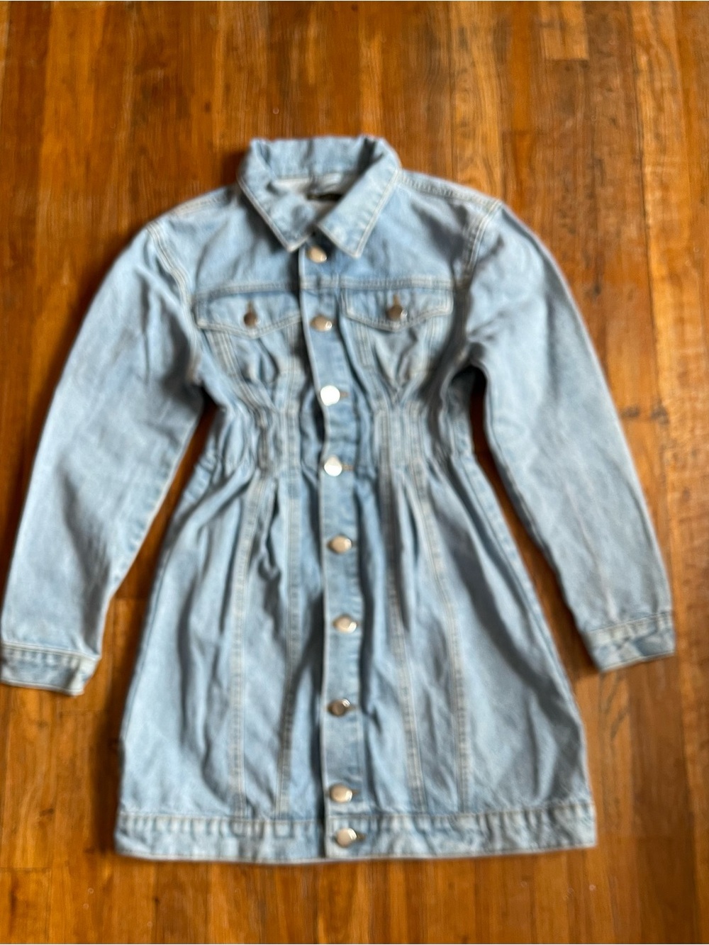 I Saw It First Light Wash Denim Dress - Picture 7 of 14
